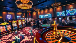 Experience the thrill of casino français crypto with vibrant gameplay and crypto symbols.