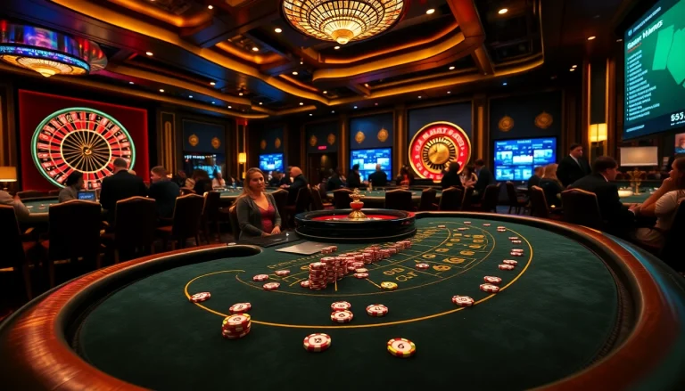Engaged players at the rik vip blackjack table enjoying thrilling casino gameplay in an elegant environment.