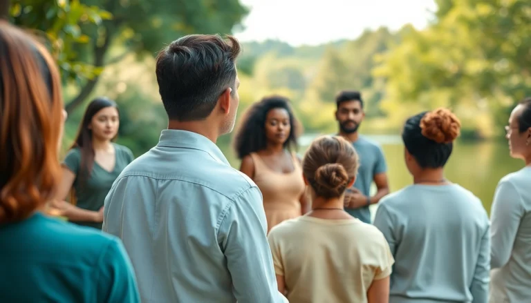 Engaging mental health tips session in a tranquil outdoor setting to promote well-being.
