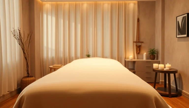 차분한 장식과 진정 요소가 어우러진 동탄출장마사지의 편안한 마사지 환경.