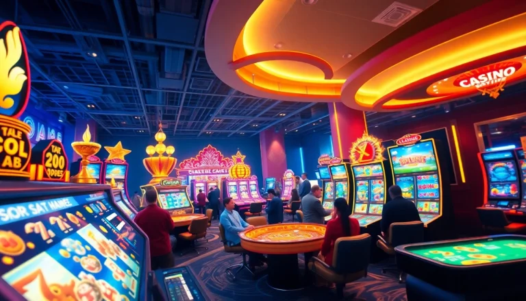 Exciting gaming scene at 3win.com featuring vibrant casino games and players engaging in a trustworthy environment.